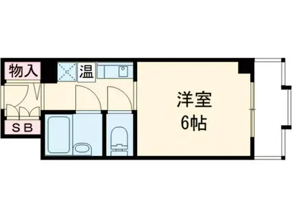 ウエストハウス IN LANI(ワンルーム/9階)の間取り写真