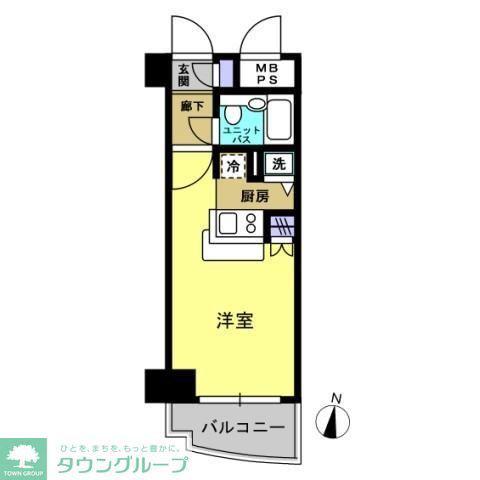 ワコーレ所沢(ワンルーム/5階)の間取り写真