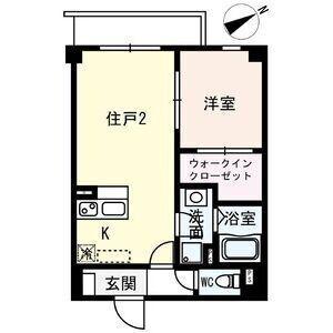 SOLASIA RESIDENCE 九条(1LDK/1階)の間取り写真