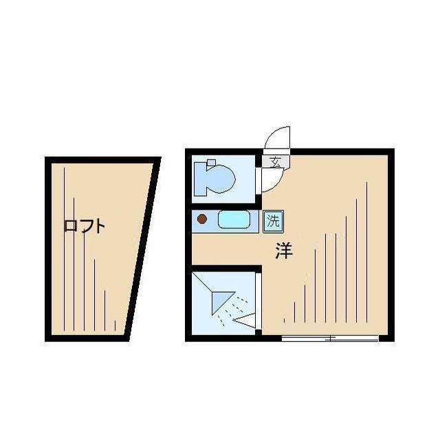 フェリスウィンディ(ワンルーム/2階)の間取り写真
