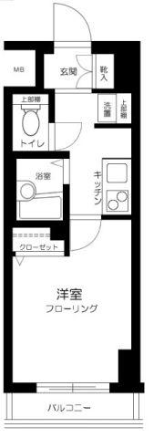 サンテミリオン池袋II(1K/4階)の間取り写真