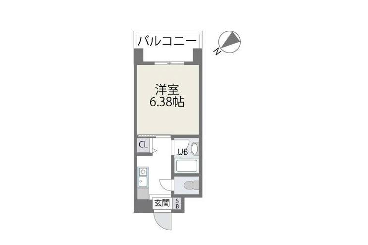 アバンダント21(1K/11階)の間取り写真