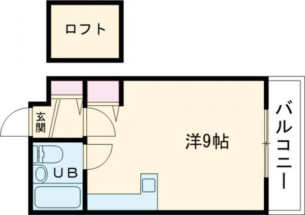 リバーヒル帝塚山(ワンルーム/2階)の間取り写真