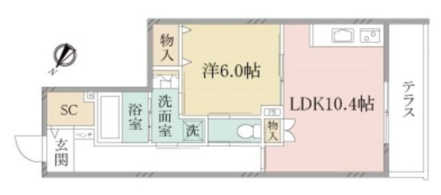 ヘーベルヴィレッジ氷川台アルモニーレジダンス氷川台(1LDK/3階)の間取り写真