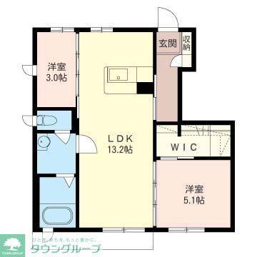 アレグリア(2LDK/1階)の間取り写真