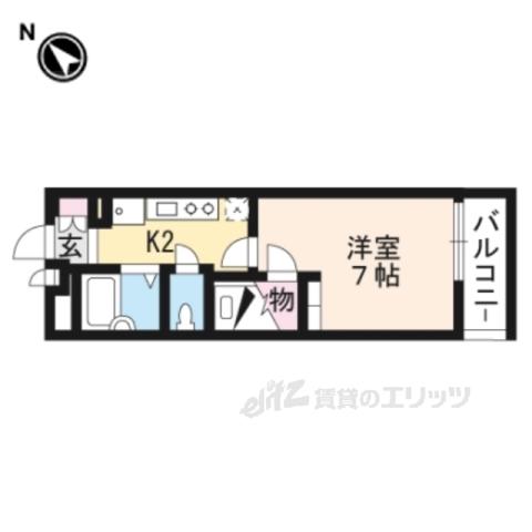 レオパレスツツミ館(1K/1階)の間取り写真