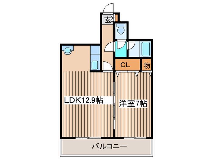 プレミエール円山(1LDK/3階)の間取り写真