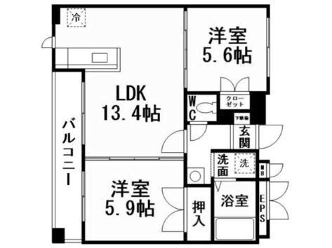 DA VINCI V(2LDK/3階)の間取り写真