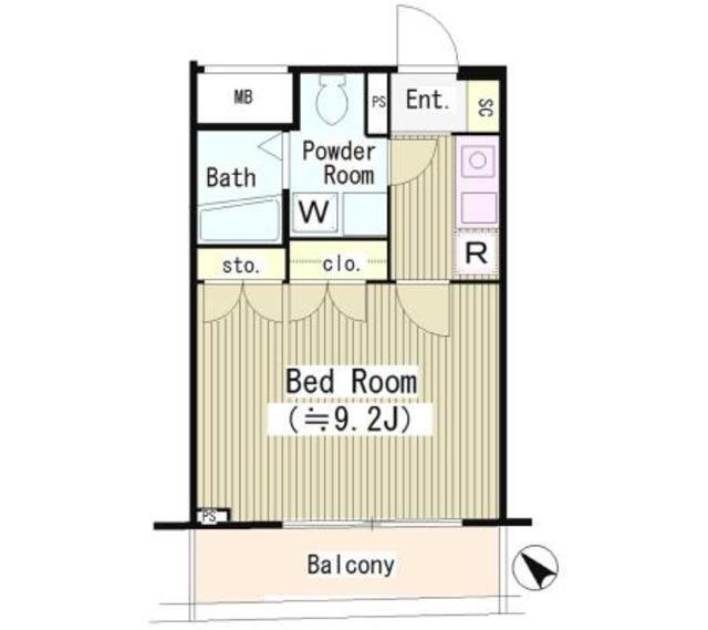 UTA HOUSE(1K/1階)の間取り写真
