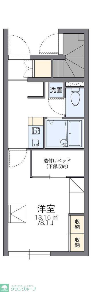 レオパレスカームII(1K/1階)の間取り写真