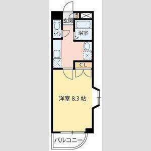 グランエクシード宮城野(1K/3階)の間取り写真