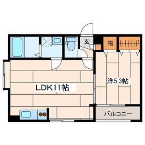 プレミアムヒルズマチダ(1LDK/2階)の間取り写真