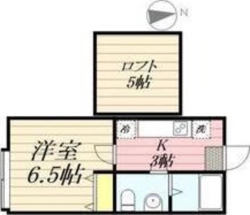 COMPARTMENT環状通(1K/1階)の間取り写真