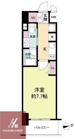 URBANLINK森小路駅前(1K/2階)の間取り写真