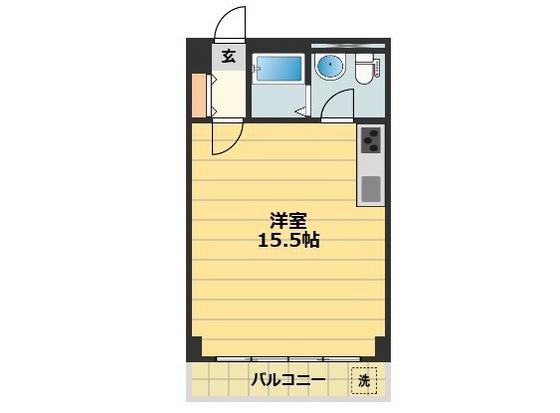 CRASSO DAIKU(ワンルーム/5階)の間取り写真