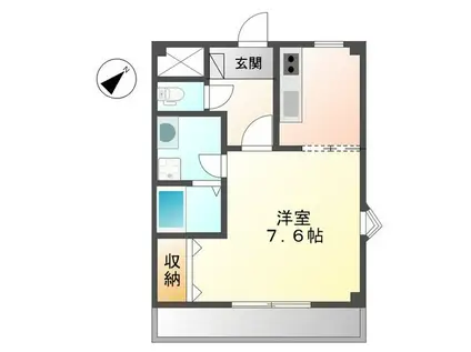 ETERNITY(ワンルーム/2階)の間取り写真