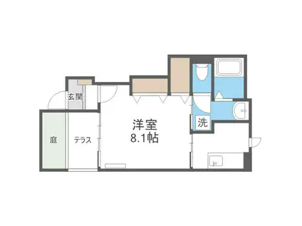 ATELIER TOMI (1K/1階)の間取り写真