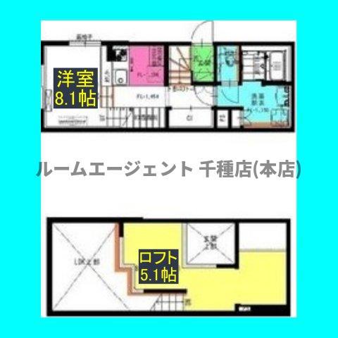SCOTTSDALE(ワンルーム/1階)の間取り写真