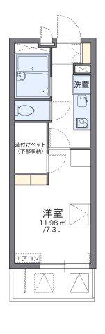 レオパレス愛(1K/2階)の間取り写真
