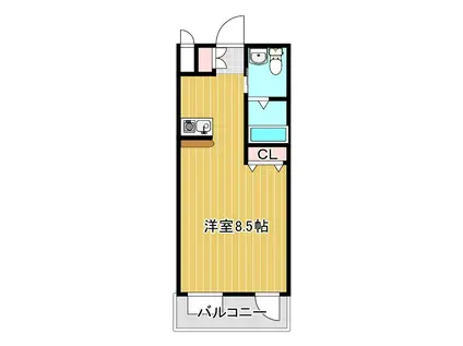 パークアヴェニュー22(ワンルーム/3階)の間取り写真