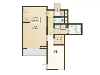 PARTENZA松波さくら通(1LDK/1階)の間取り写真
