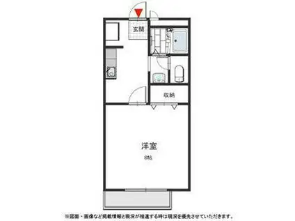 コンディシープル南が丘 A棟(1K/1階)の間取り写真