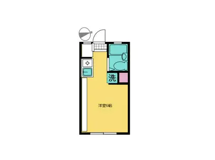 ドエル馬絹A(1K/3階)の間取り写真