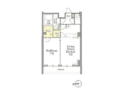 CLASSEUM仙台新寺通(1LDK/9階)の間取り写真