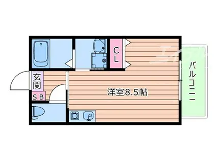 シャーメゾン中野(ワンルーム/2階)の間取り写真