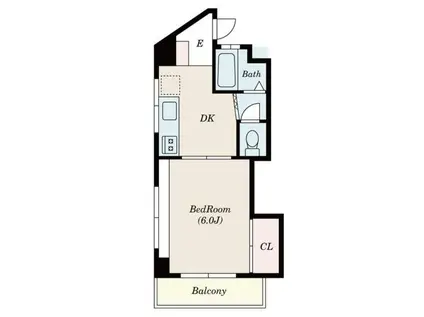 IMPRESS白河(1DK/3階)の間取り写真