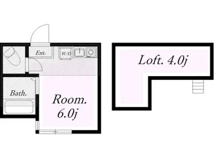 ユナイト市場メルヴィンの杜(ワンルーム/1階)の間取り写真