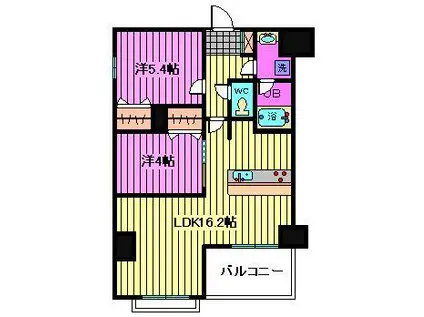 FIROUGE URAWATOKIWA(2LDK/2階)の間取り写真