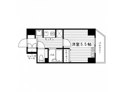 ルネサンス上板橋(1K/4階)の間取り写真