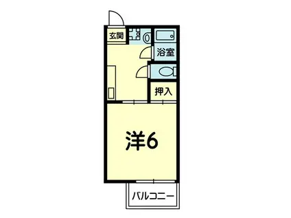 SG 渡鹿(1K/1階)の間取り写真