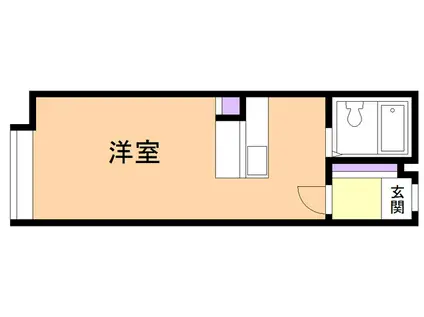 ゴールデンハイツA(ワンルーム/1階)の間取り写真