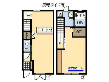 サンヴェスト大淀(1LDK/1階)の間取り写真