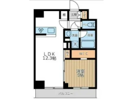 アジールコート西馬込II(1LDK/2階)の間取り写真