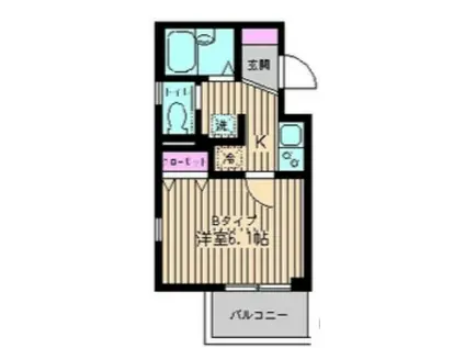 エルピス 大久保(1K/3階)の間取り写真