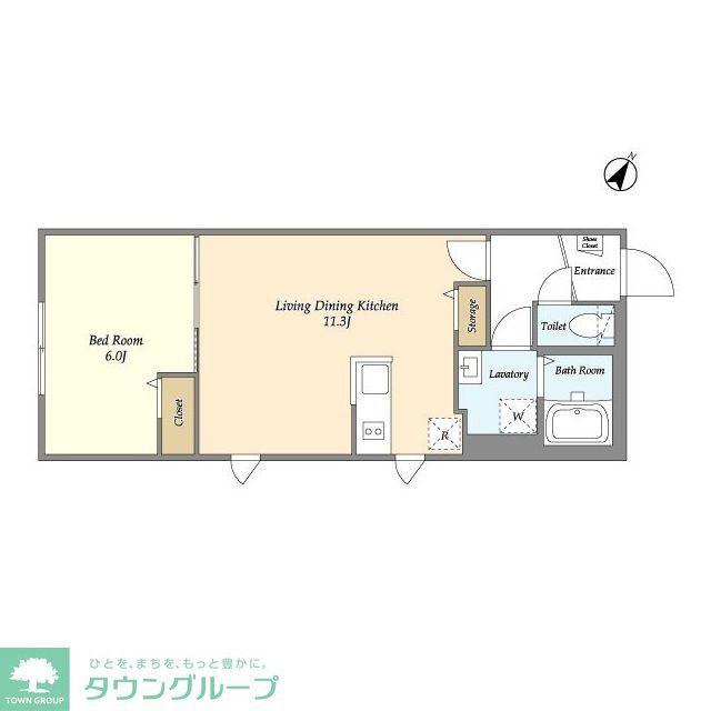 タスキSMART新大塚II(1LDK/3階)の間取り写真