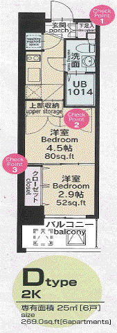 CLUB ORIENT BLD NO.82(2K/2階)の間取り写真