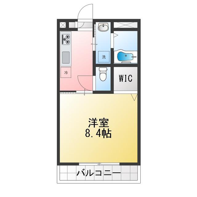 レジデンツ ナチュア(1K/3階)の間取り写真