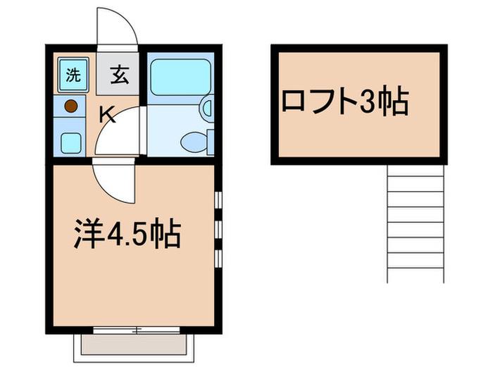 シャンテ池袋本町(1K/2階)の間取り写真