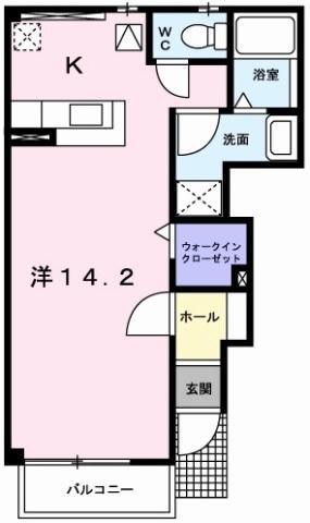メゾン シャモニーA(ワンルーム/1階)の間取り写真