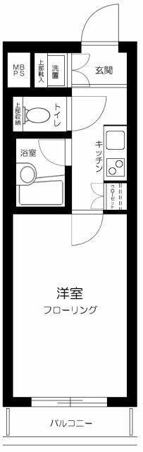 ルーブル高円寺弐番館(1K/3階)の間取り写真