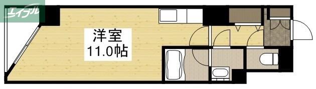 HIGHS TOP表町(ワンルーム/5階)の間取り写真