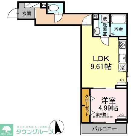 グラナーデ目白御留山(1LDK/2階)の間取り写真