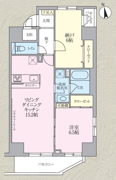 THE OBELISK IMADO(1SLDK/4階)の間取り写真