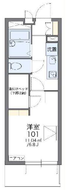 レオパレスTAKA(1K/1階)の間取り写真