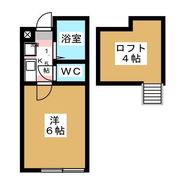 サンメゾンS(1K/1階)の間取り写真