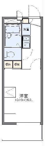 レオパレスMARUKA(1K/3階)の間取り写真